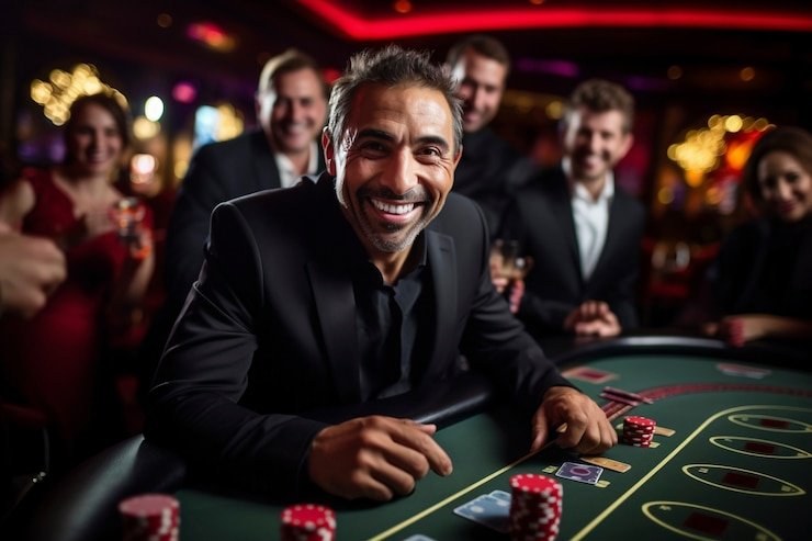 Antarmuka permainan dealer langsung dan slot