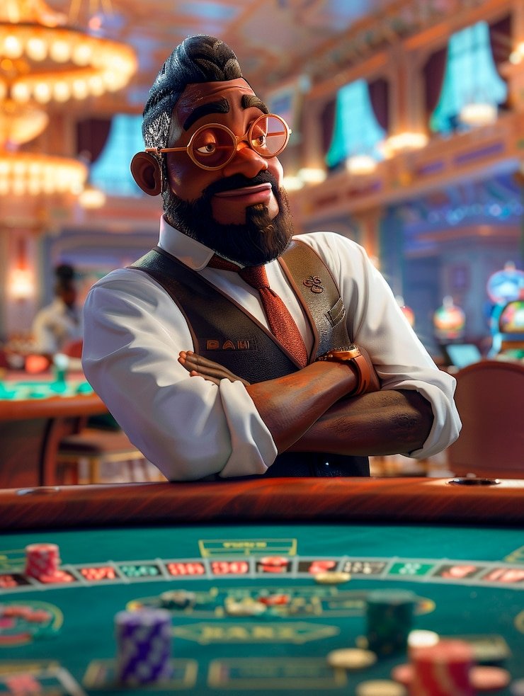 Tampilan studio live roulette diponegoro4d dengan dealer dan roda roulette fisik